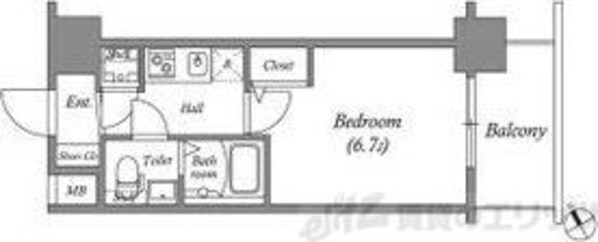 アドバンス新大阪ラシュレの物件間取画像